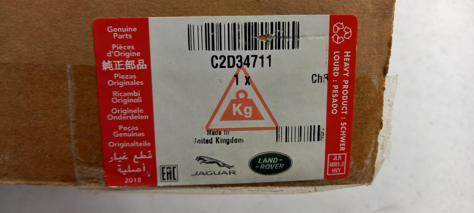 Original JAGUAR XJ 2010 - 2019 (X351) Luftfilterkasten C2D34711