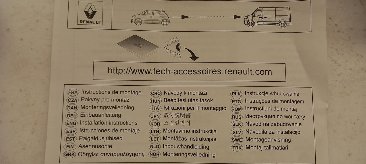 Original OE RENAULT Alarmanlage 8201736036