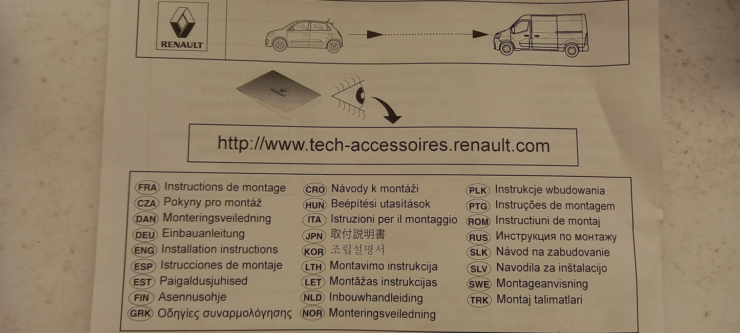 Original OE RENAULT Alarmanlage 8201736036