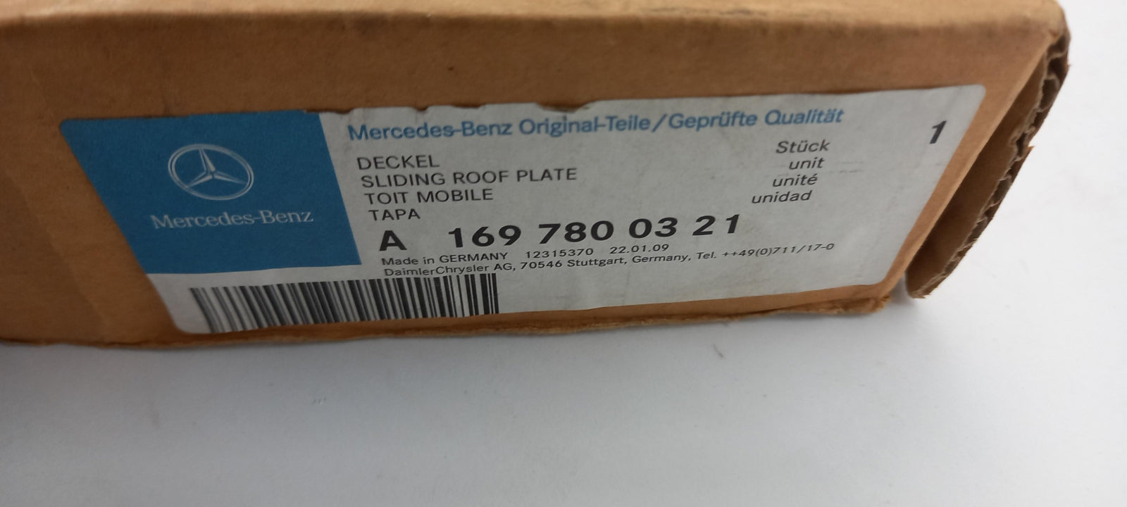 Original MERCEDES-BENZ A/B-Klasse W169/245 Schiebedach Panoramadach A1697800321