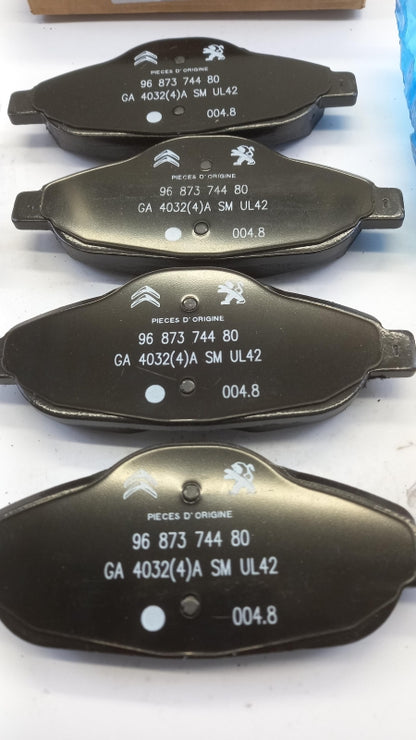 Original PEUGEOT 3008 I Bremsbeläge Satz Vorne 1613259380