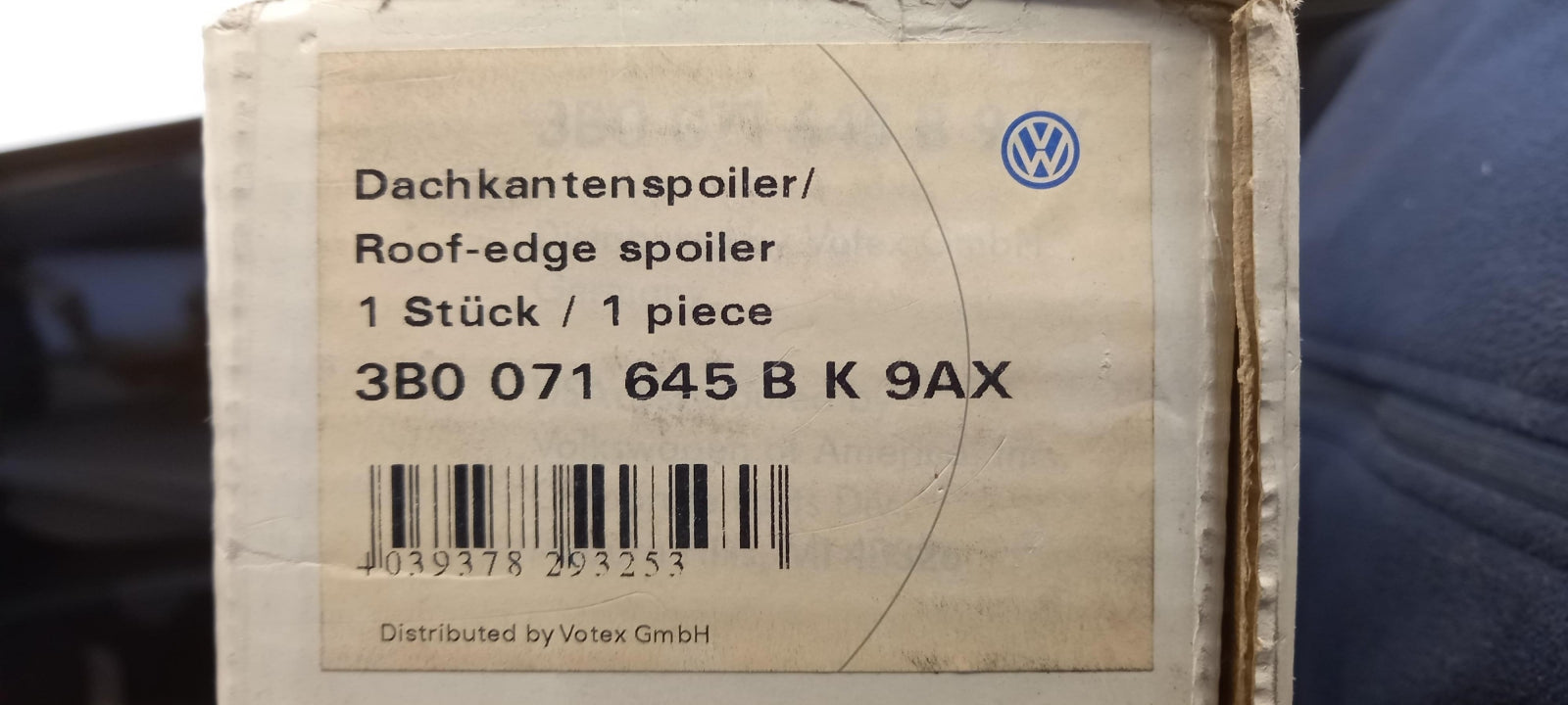 Original VW Passat B5.5 Heckklappenspoiler artgrey 3B0071645BK9AX