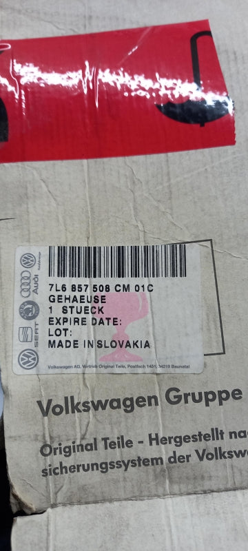 Original OE Volkswagen Außenspiegel Gehäuse 7L6857508CM01C