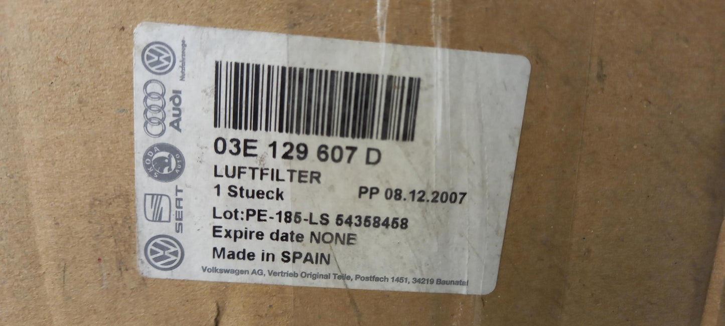 Original VW Polo 9N 02-08 1.2 Luftfiltergehäuse 03E129607D