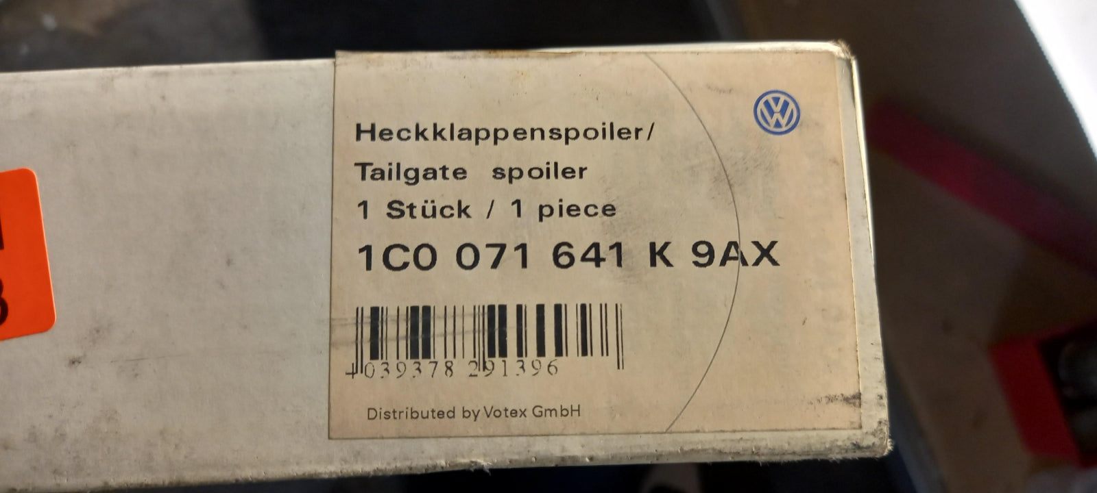 Original OE Volkswagen Spoiler 1C0071641K9AX
