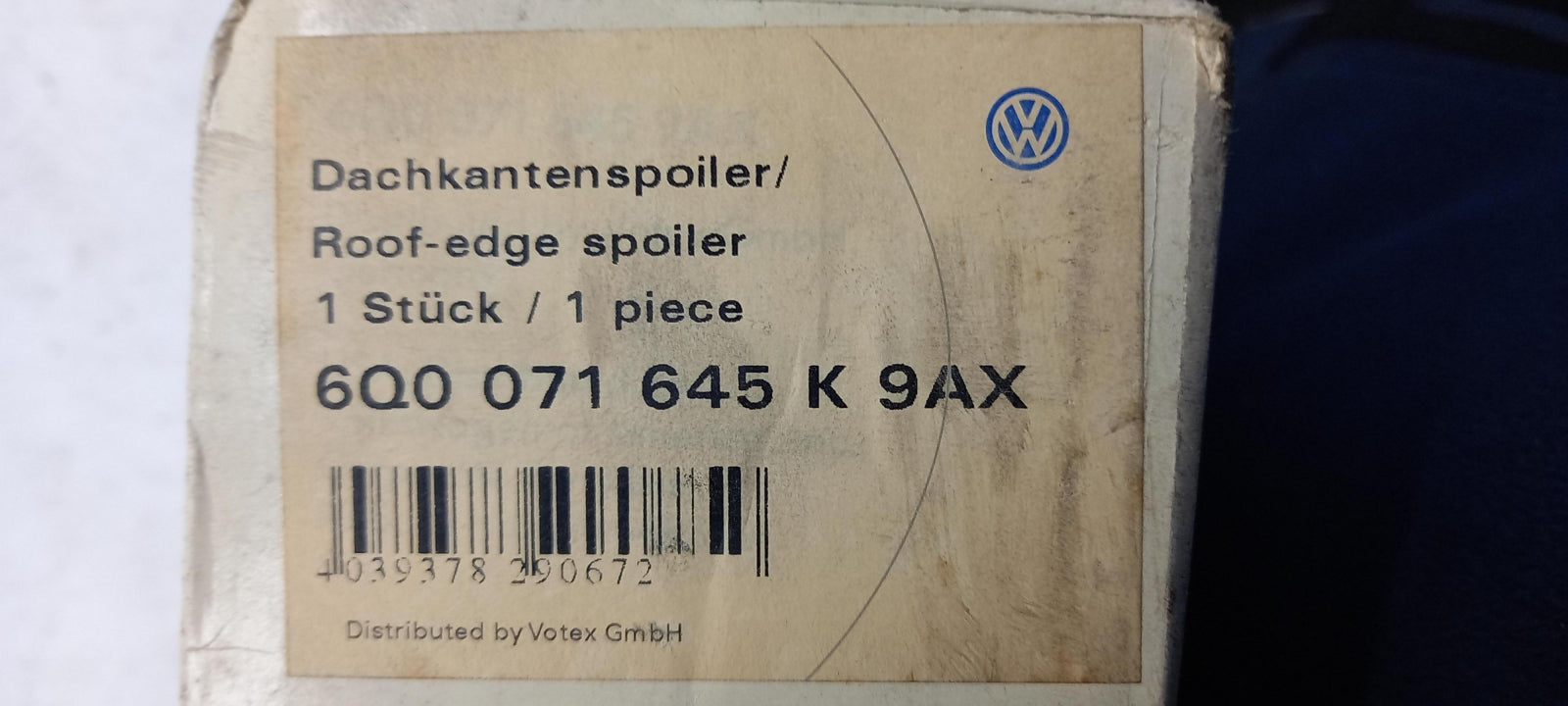 Original OE Volkswagen Spoiler 6Q0071645K9AX