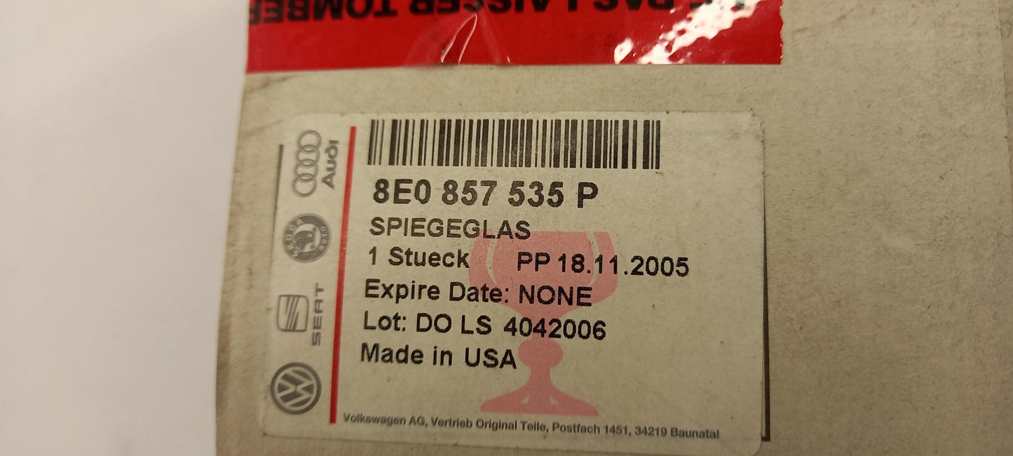 Original AUDI A4 (2003-2007) Spiegelglas Links 8E0857535P