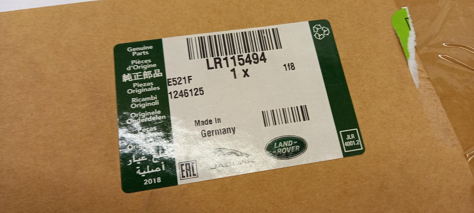 Original OE LAND ROVER Heckklappendämpfer LR115494