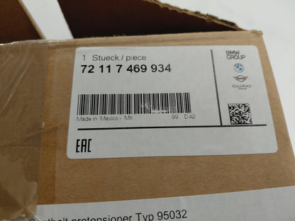 Original OE BMW Sicherheitsgurt Gurtstraffer 72117469934