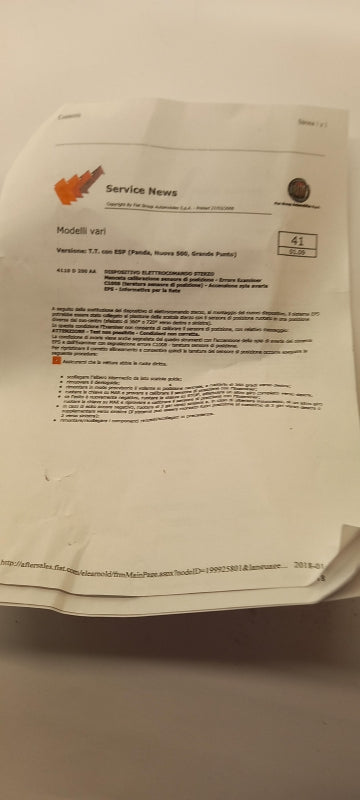 Original OE FIAT Lenksäule 77369227