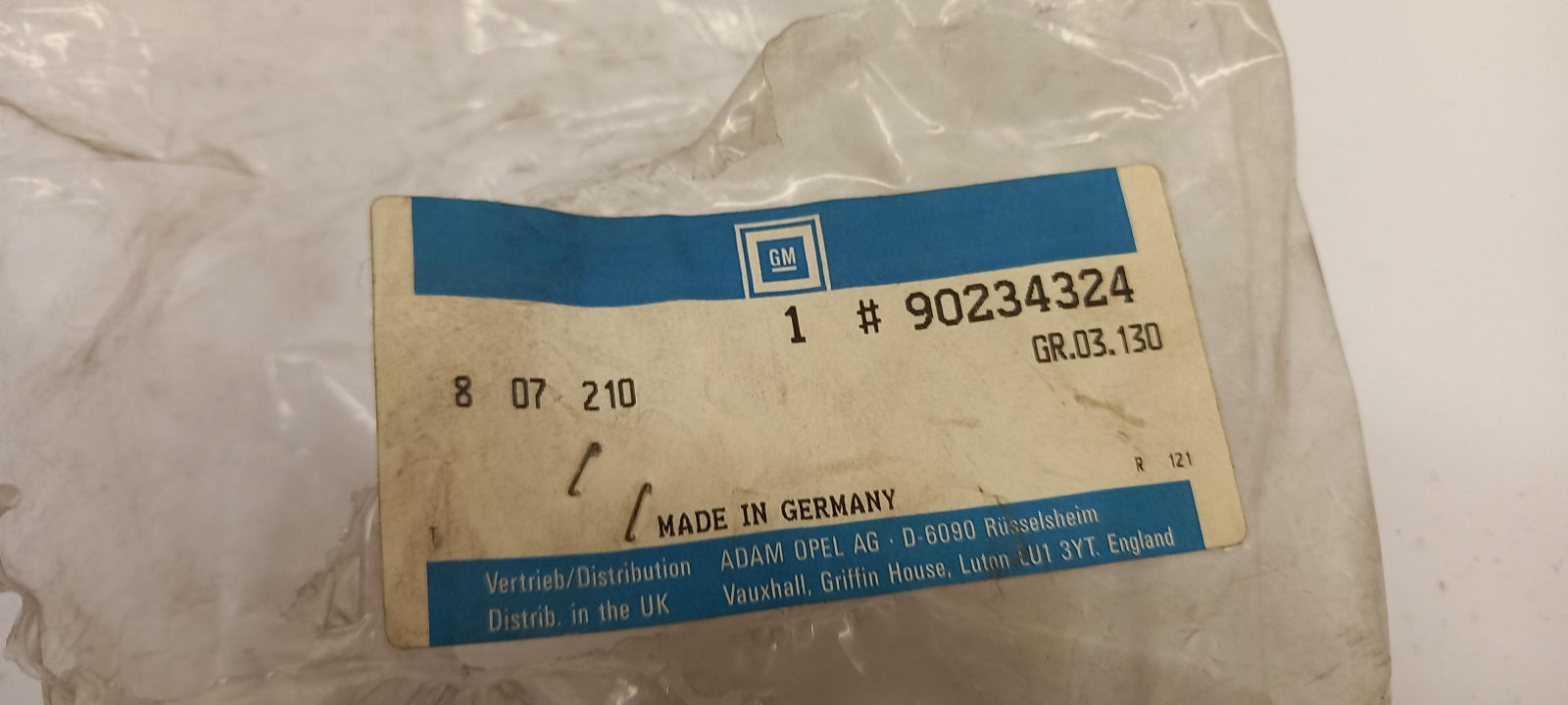 Original OE OPEL Aktivkohlefilter 90234324