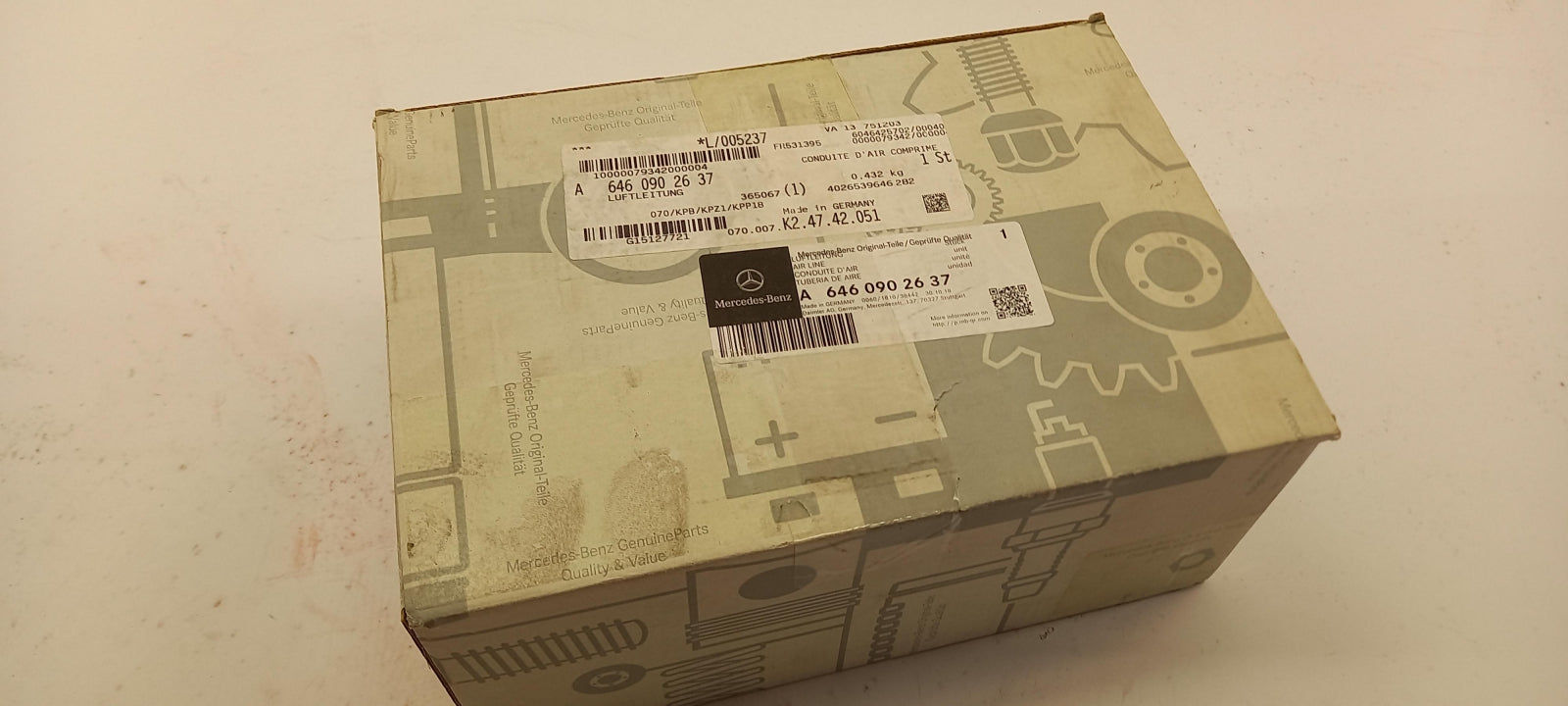 Original OE MERCEDES-BENZ Druckrohr A6460902637