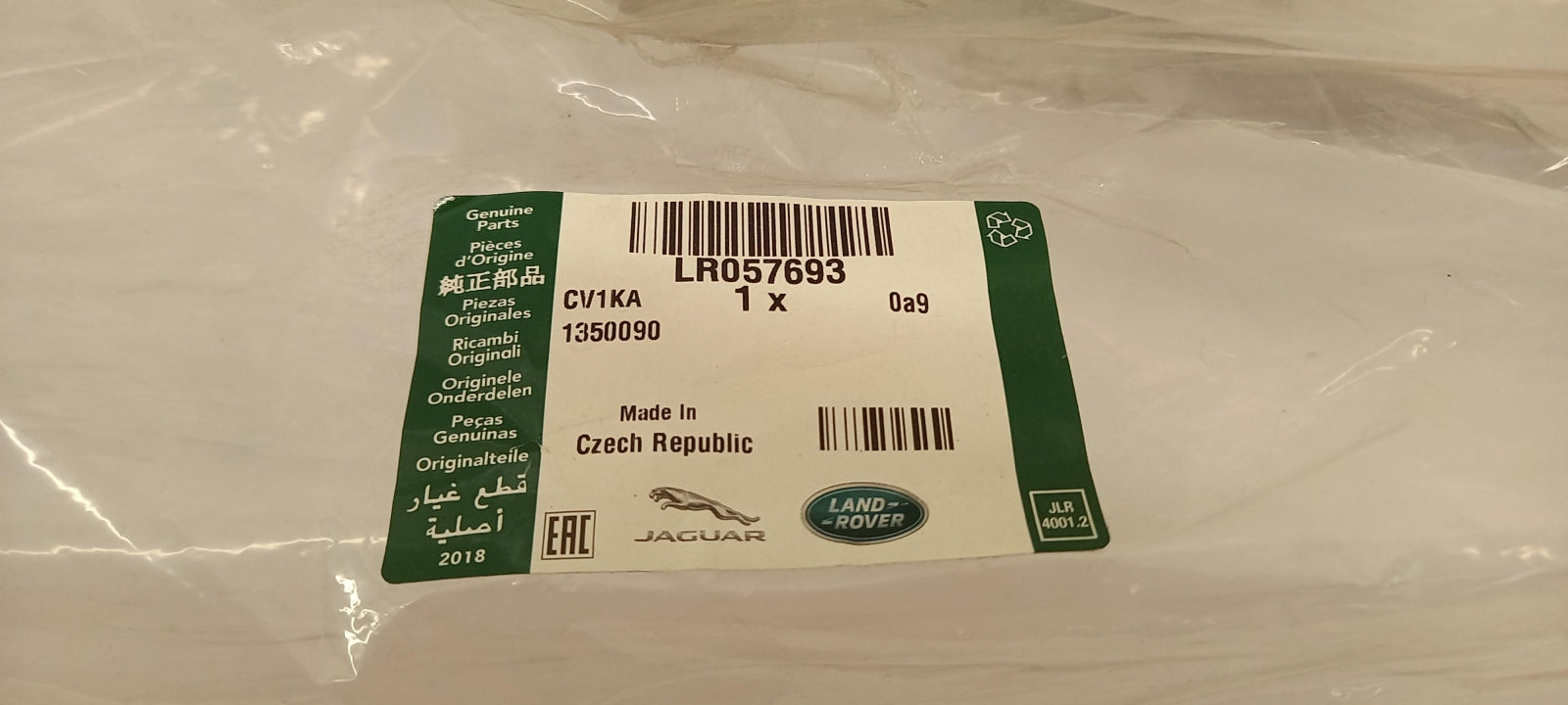Original OE LAND ROVER Rohr LR057693