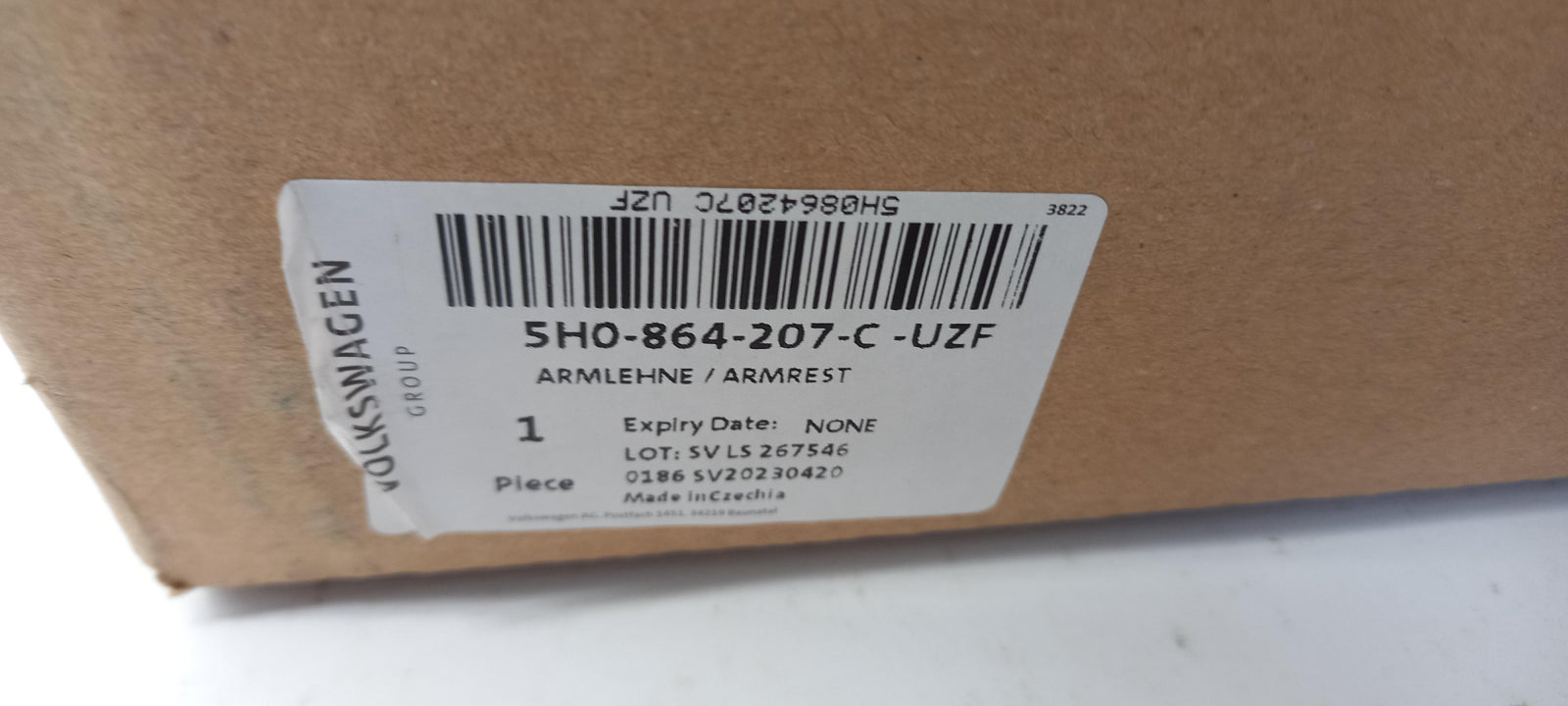 Original OE Volkswagen Armlehne 5H0864207CUZF