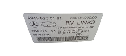 Original MERCEDES-BENZ Actros MP2 Scheinwerfer Halogen Links A9438200161