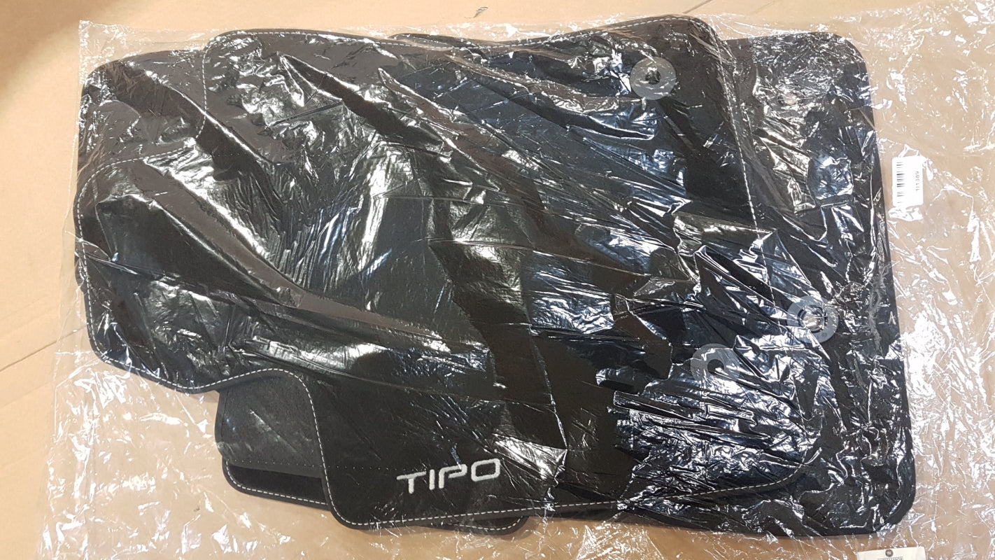 Original FIAT Tipo (356) floor mat set, textile mats, 4 pieces, anthracite 50927831 