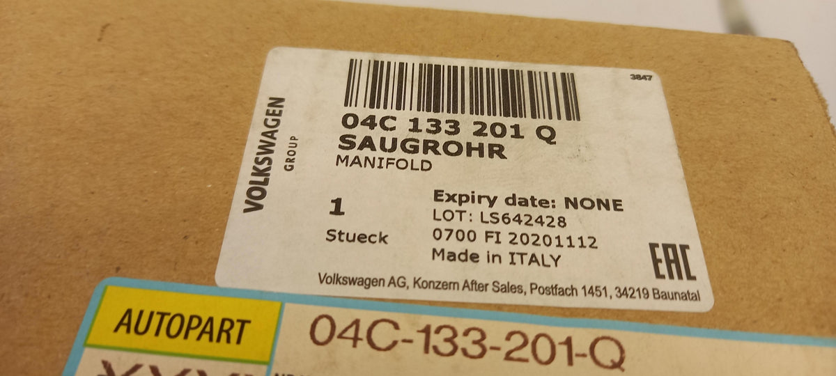 Original OE Volkswagen Ansaugkrümmer 04C133201Q