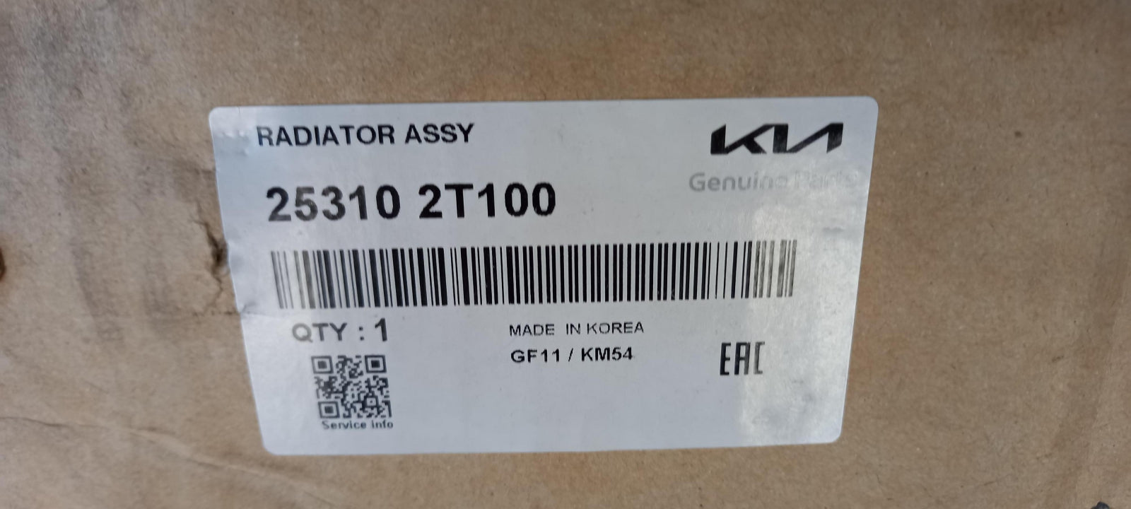 Original OE HYUNDAI/KIA Wasserkühler 253102T100
