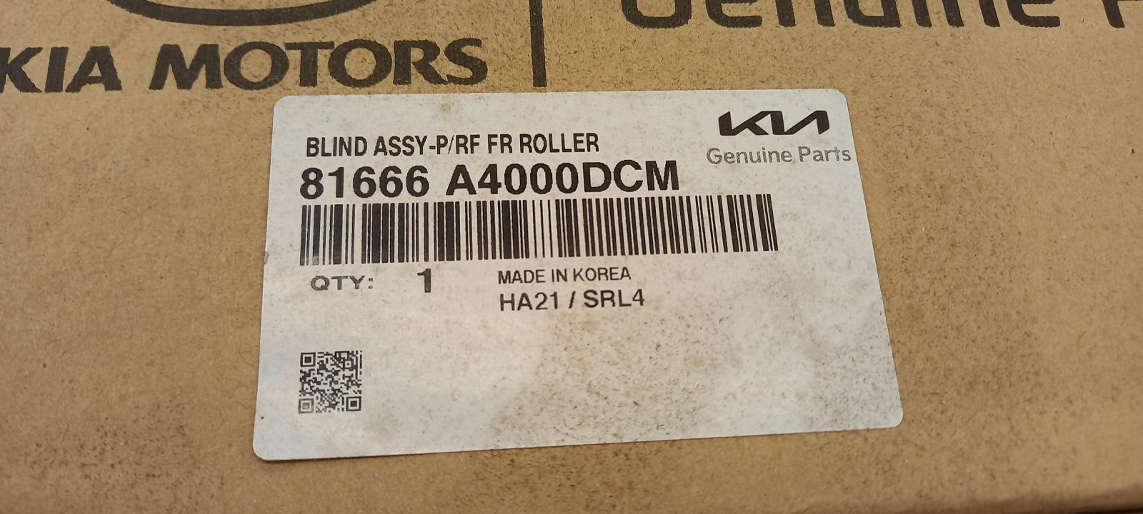 Original OE HYUNDAI/KIA Sonnenschutzrollo 81666A4000DCM
