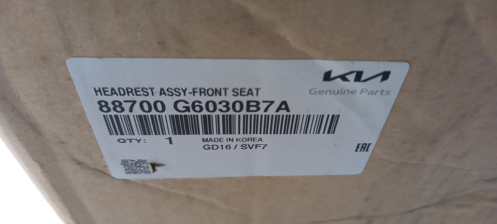Original OE HYUNDAI/KIA Kopfstütze 88700G6030B7A