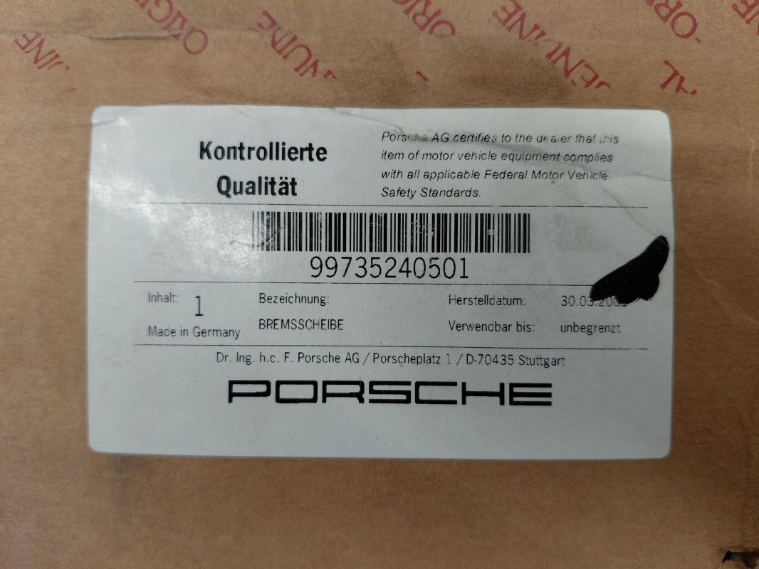 Original OE PORSCHE Bremsscheibe (1 Stück) 99735240501