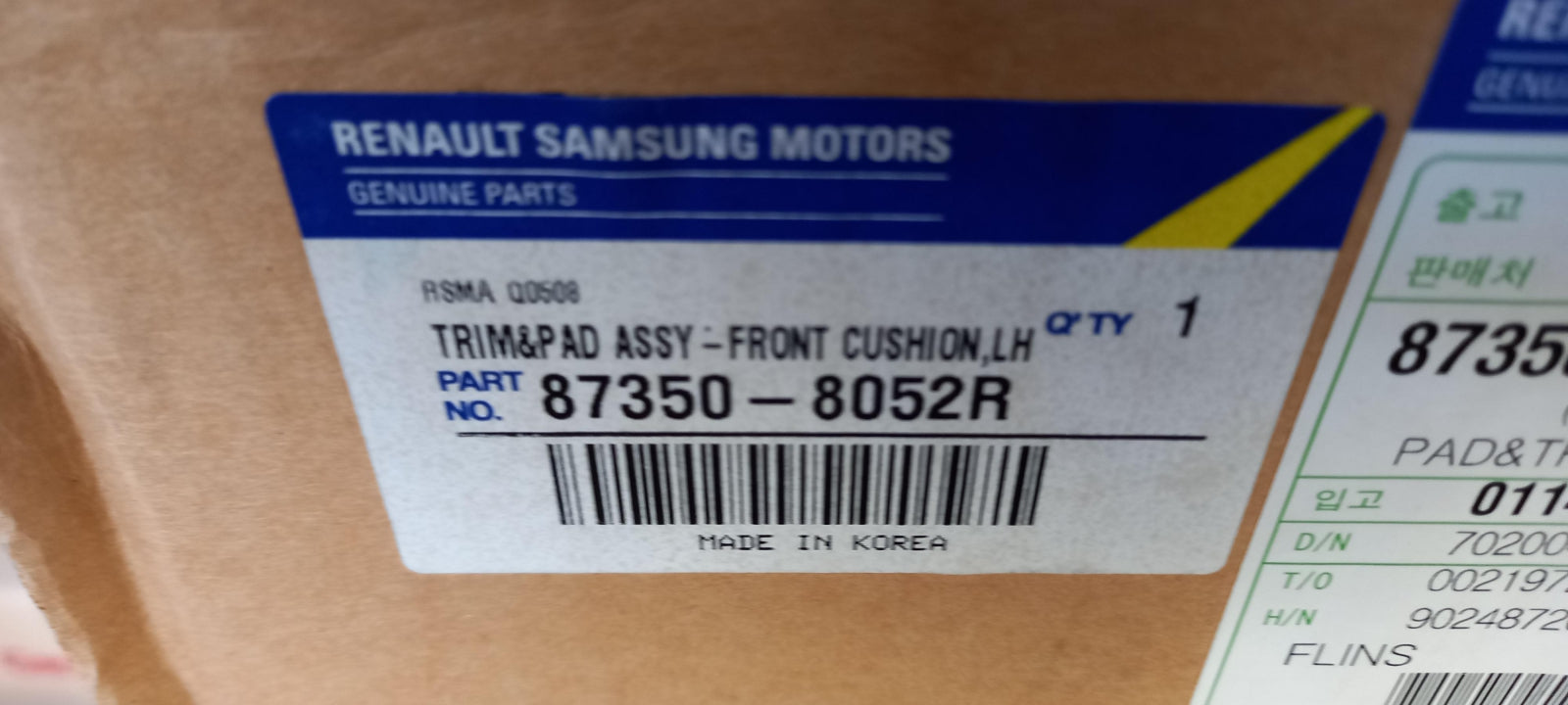 Original OE RENAULT Sitz 873508052R