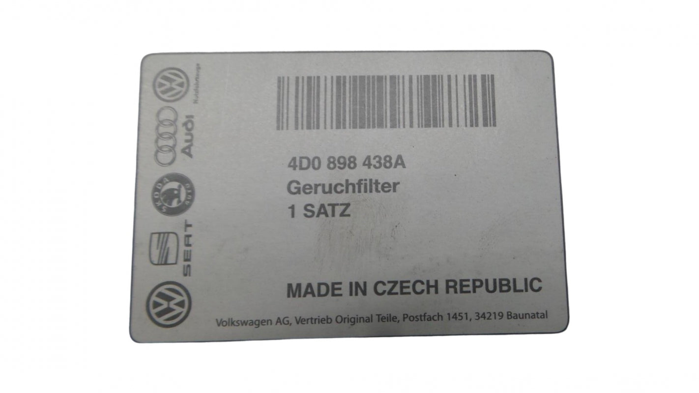 Original AUDI A8 Pollenfilter Innenraumfilter 4D0898438A