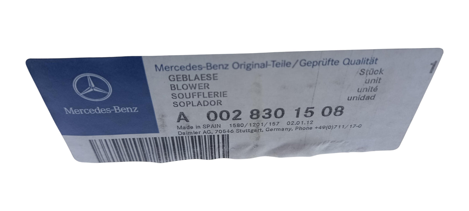 Original OE MERCEDES-BENZ Innenraumgebläse A0028301508