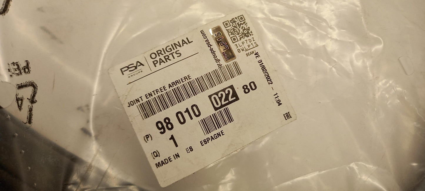 Original OE Peugeot Türdichtung 9801002280