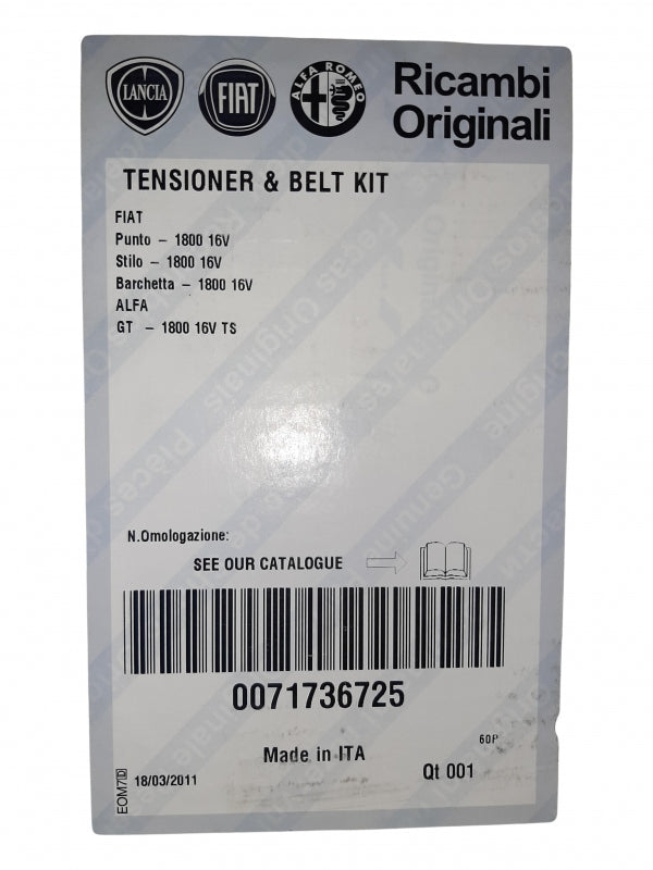 Original FIAT Punto Stilo ALFA ROMEO 145 146 155 156 GT Zahnriemensatz 71736725