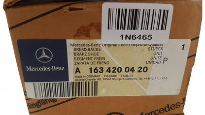 Original MERCEDES-BENZ ML-Klasse W163 Bremsbeläge Bremsklötze Hinten A1634200420
