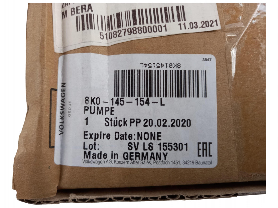 Original OE Volkswagen Servopumpe 8K0145154L