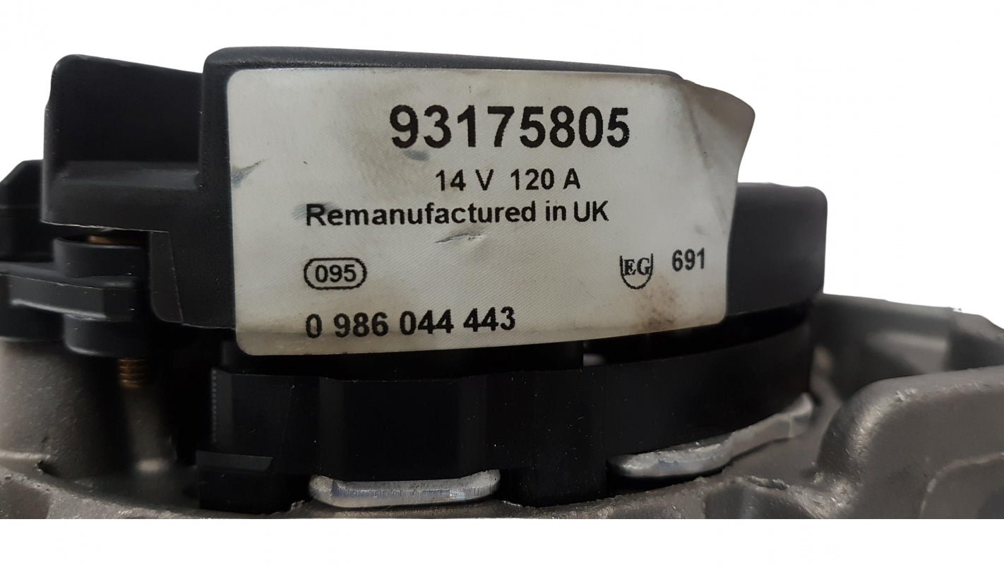 Original OPEL Astra-G Zafira-A Lichtmaschine Generator 12V 120A 93175805