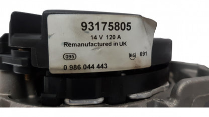 Original OPEL Astra-G Zafira-A Lichtmaschine Generator 12V 120A 93175805