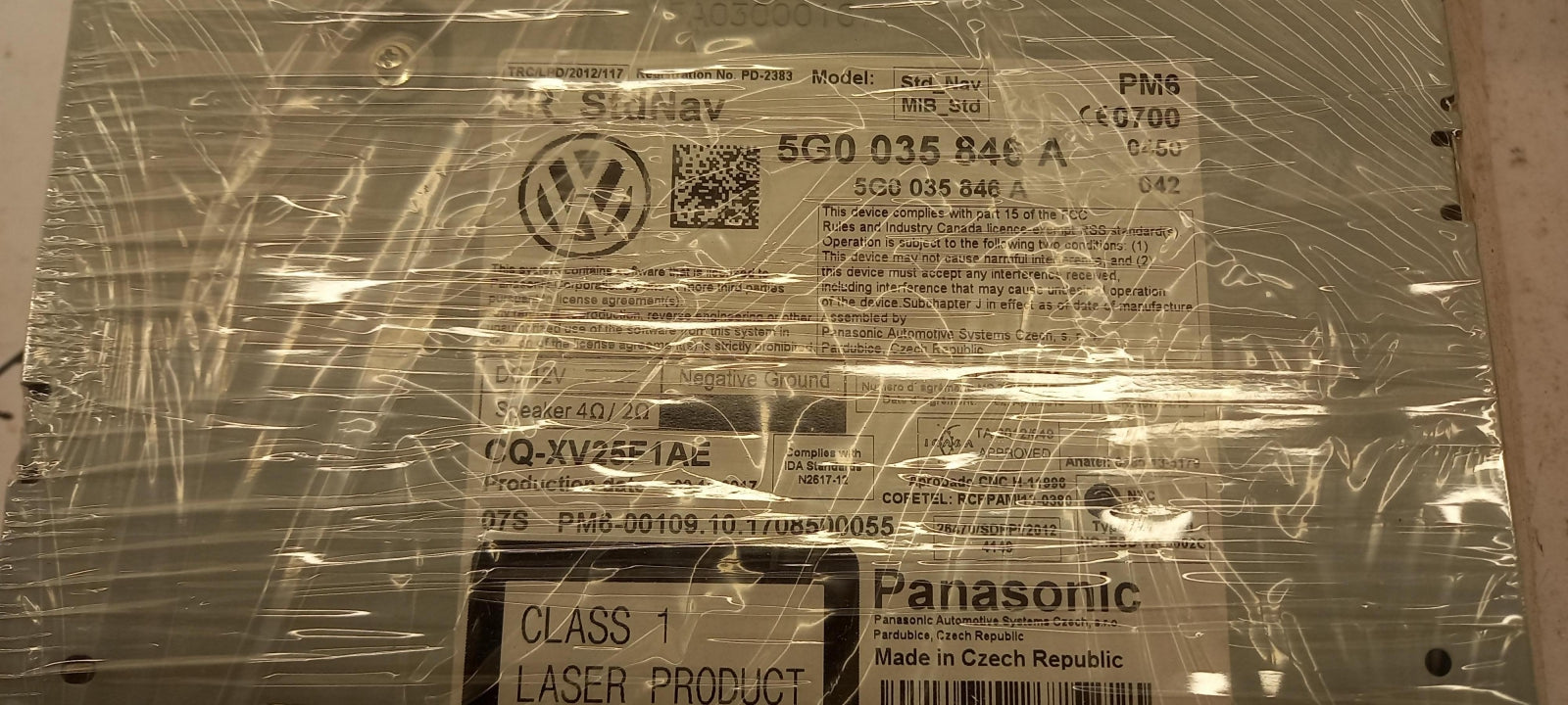 Original OE Volkswagen Multimedia Haupteinheit 5G0035846AX