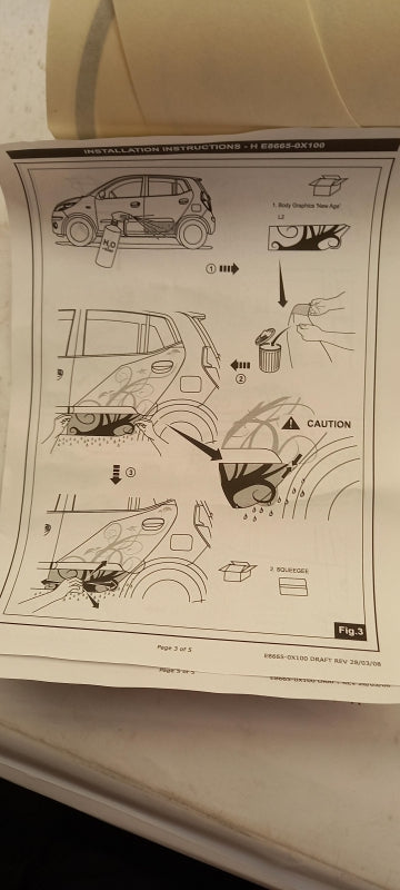 Original OE HYUNDAI/KIA Dekorfolie E86650X100