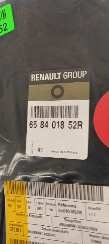 Original OE RENAULT Motorraum Isolierung 658401852R