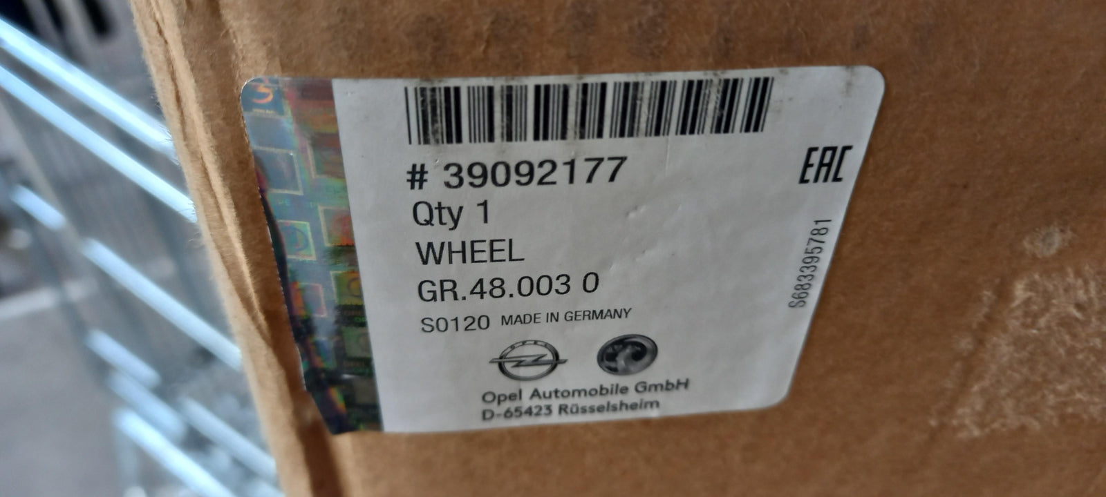 Original OE OPEL Felge 39092177