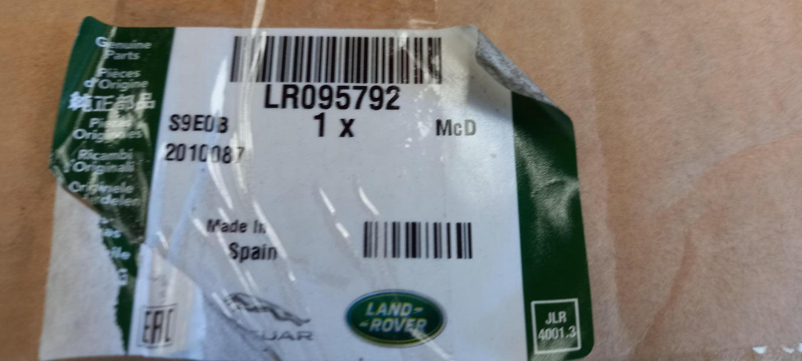 Original OE LAND ROVER Luftfilter LR095792