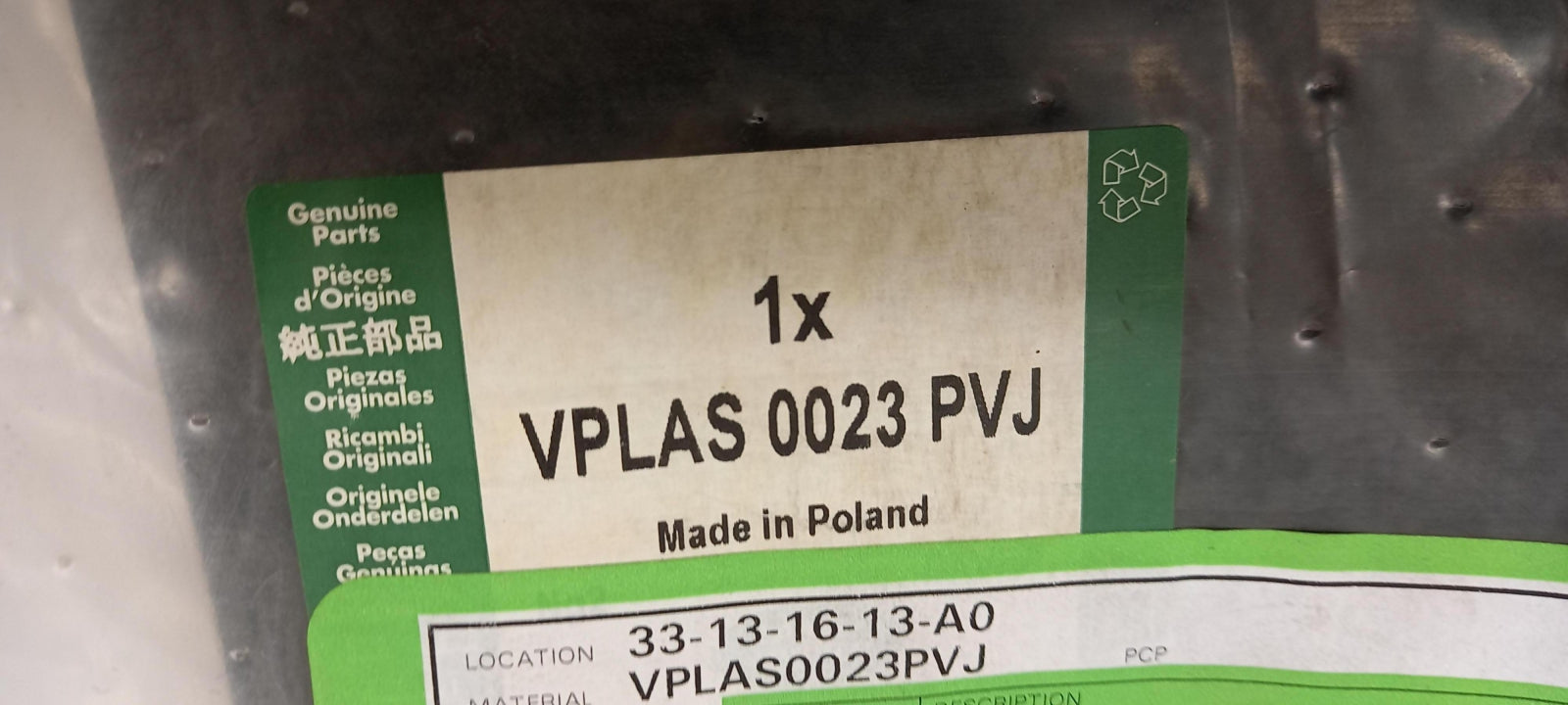 Original OE LAND ROVER Fußmattensatz VPLAS0023PVJ