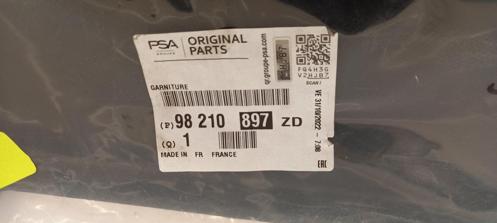 Original OE Peugeot Ladekantenschutz 98210897ZD