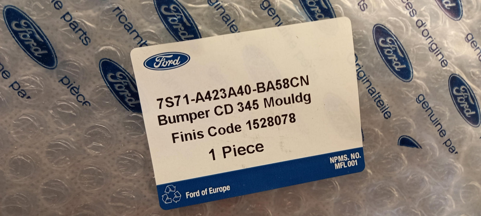 Original OE FORD Heckklappe Abdeckung 1528078