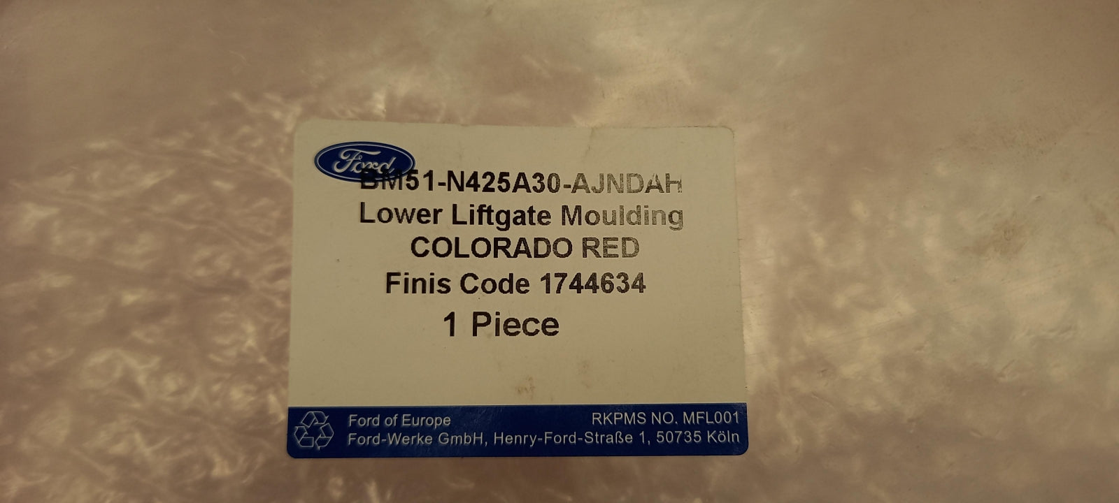 Original OE FORD Heckklappe Abdeckung 1744634