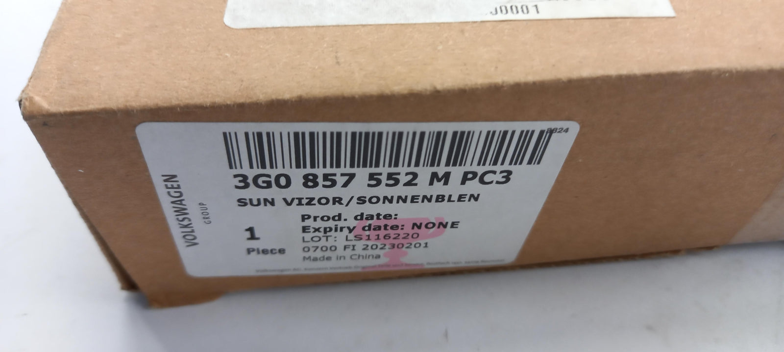 Original OE Volkswagen Sonnenblende 3G0857552MPC3