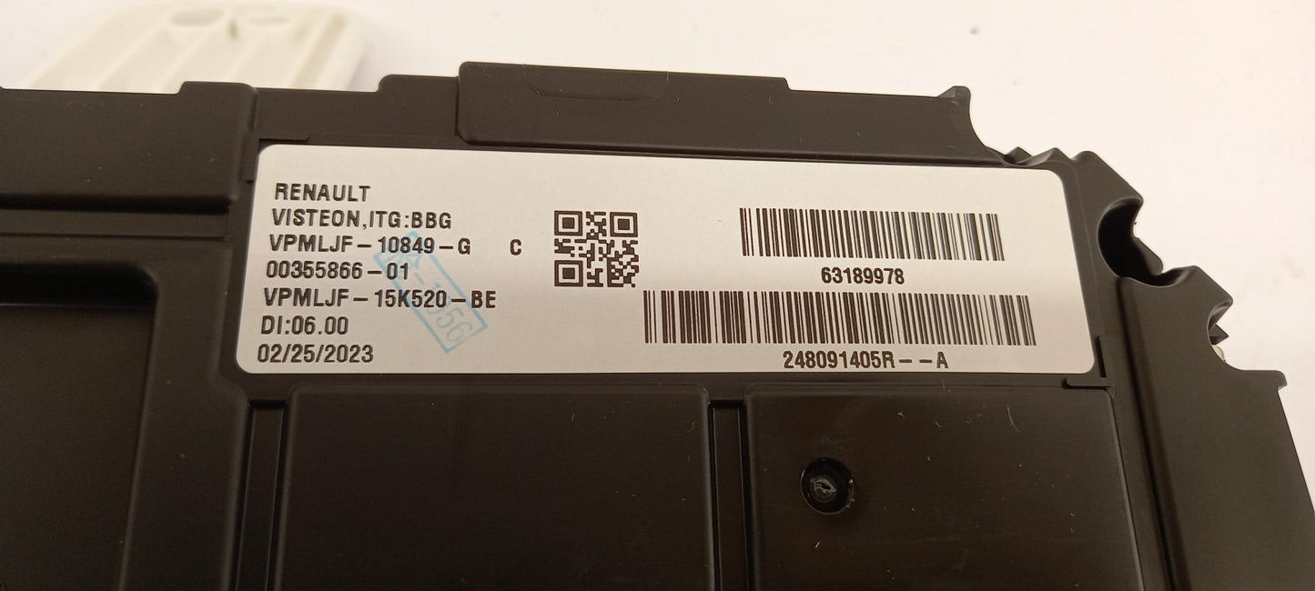 Original DACIA Spring PH 1 Kombiinstrument 248091405R