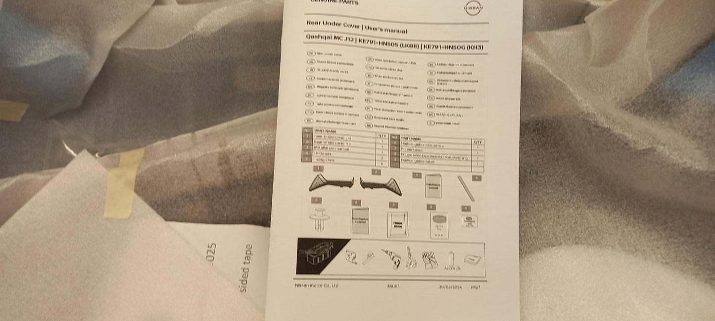Original OE NISSAN Stoßfängerabdeckung KE791HN50S