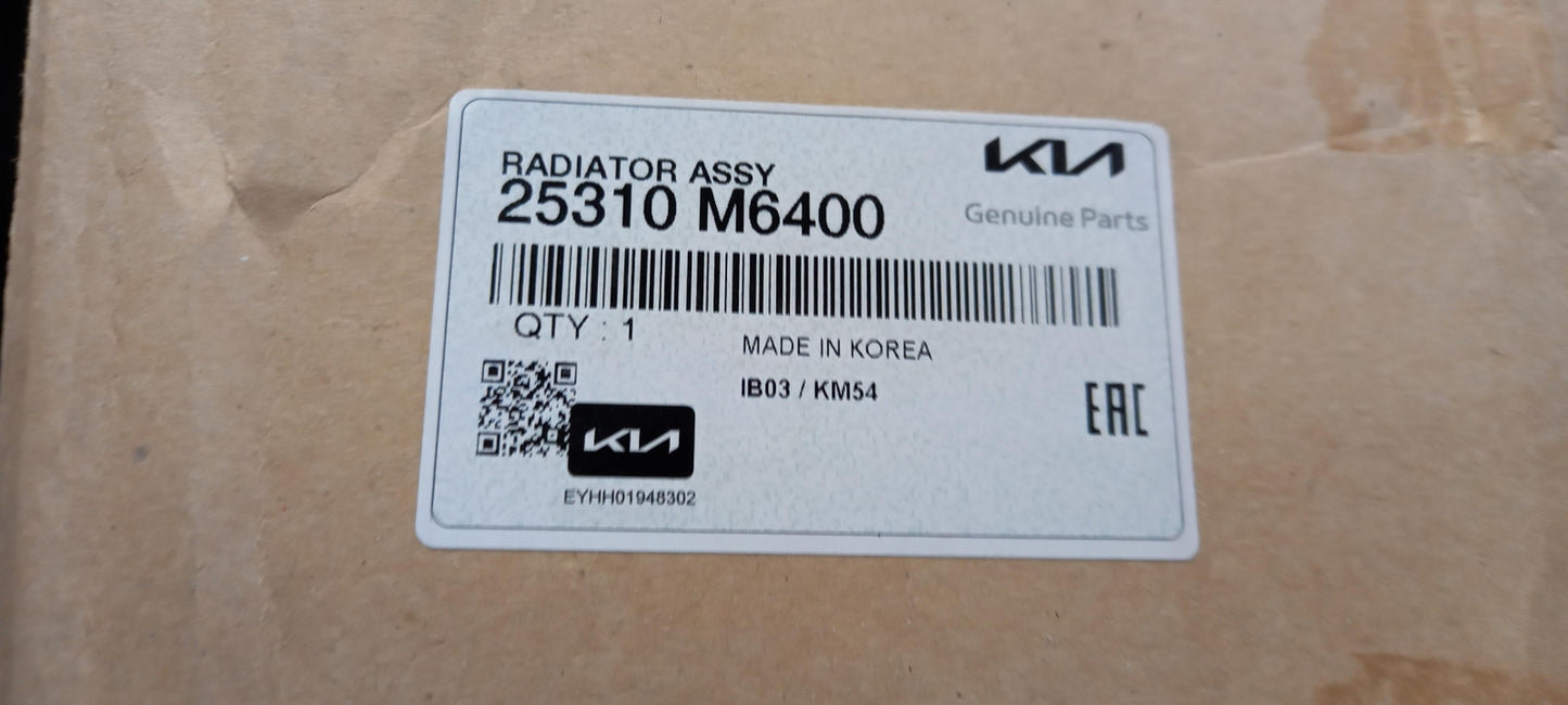 Original OE HYUNDAI/KIA Wasserkühler 25310M6400
