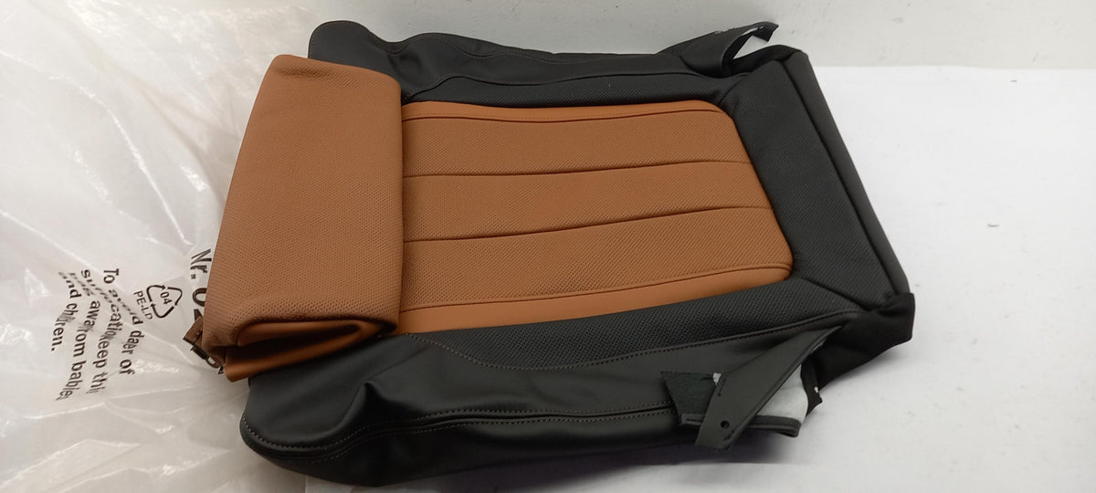 Original BMW X6 F16 Sitzbezug Leder cognac vorne 52107377083