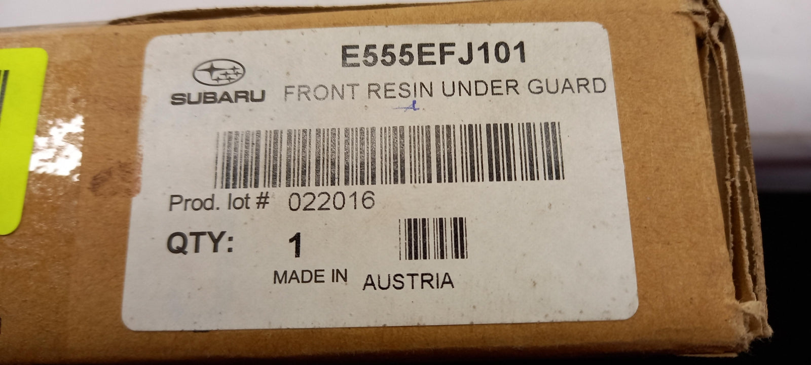 Original OE SUBARU Stoßstange Schutz E555EFJ101