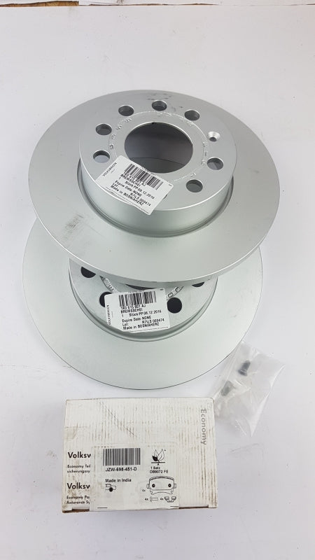 Original VW Caddy 3 Golf 5-6 Touran Bremsscheiben+Bremsbeläge hinten JZW698601AB
